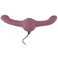 Wibrujący tytan – dildo dwustronne z ultrasilnymi wibracjami 