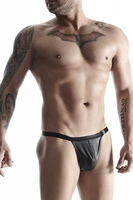 Czarne rozpinane stringi