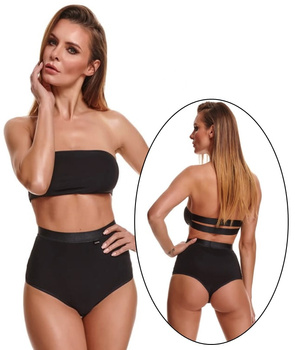 Czarny obcisły komplet z kolekcji Silver Touch