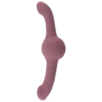 Wibrujący tytan – dildo dwustronne z ultrasilnymi wibracjami 