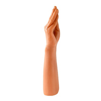 Nowoczesne dildo silikonowe, waginalno-analne - ręka, do fistingu waginalnego i analnego, naturalne w dotyku, 34 cm / 31,5 cm wkładane, max Ø 67 mm