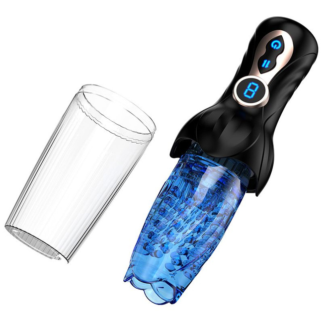 W GRUDNIU MOŻE PÓŹNIEJ Elektroniczny automatyczny masturbator wirujący i posuwisty 9 trybów