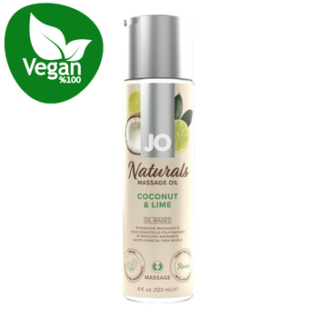 Wegański olejek do masażu i aromaterapii KOKOS i LIMONKA 120 ml