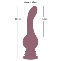 Wibrujący mocarz – ultrasilny wibrator do punktu G, z przyssawką, 23,5 cm