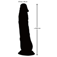Realistyczne dildo z silną przyssawką sztuczny penis 22,5 cm