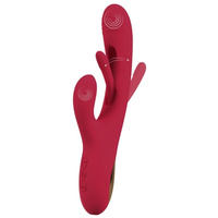 Rozkoszny śmieszek – wibrator z króliczkiem i radosnym języczkiem do pieszczenia punktu G i wnętrza pochwy, 3 silniki, 24,2 cm, silikon, wodoodporny IPX7