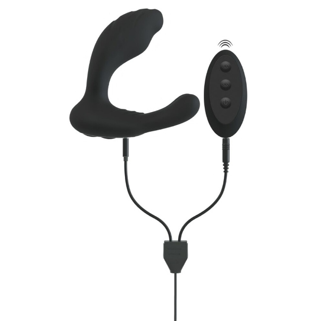 Wibrujący stymulator o podwójnej funkcji DLA NIEJ wibrator punktu G i DLA NIEGO masażer prostaty 