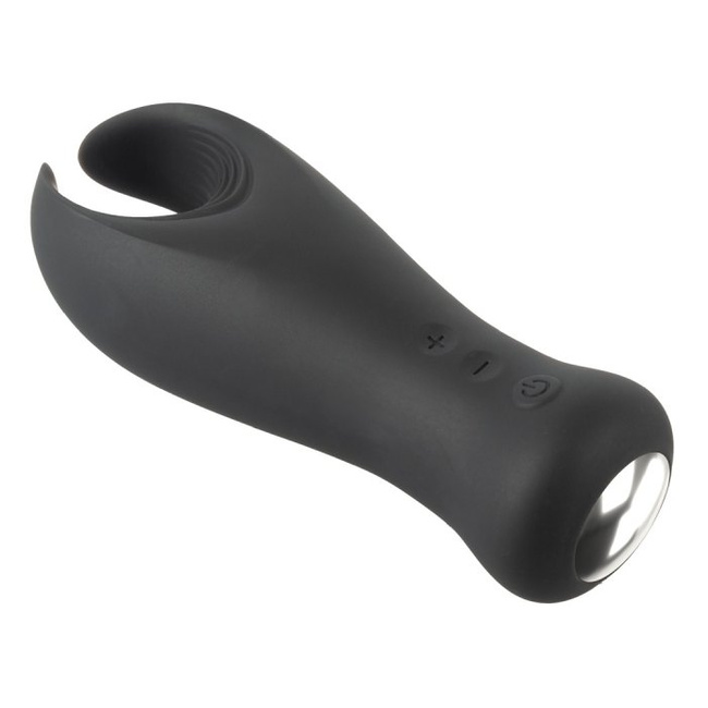 Wibrator dla mężczyzn z ryflowanymi skrzydełkami do penisa i jąder