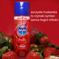 Jadalny żel ZMYSŁOWA TRUSKAWKA, do seksu oralnego, waginalnego i analnego, naturalne aromaty, na bazie wody, 130 ml