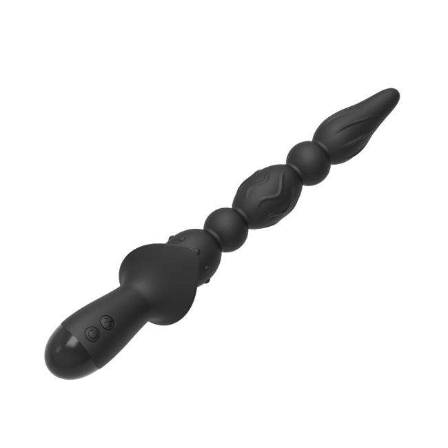 Tylne wejście –  kulkowy wibrator analny, 3 silniki, silikon, 26,2 cm / 18,8 cm wkładane, wodoodporny IPX7, ZENN