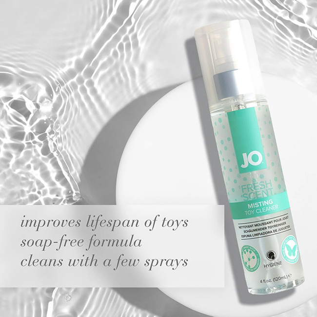 Antybakteryjny środek czyszczący do zabawek erotycznych - System JO Misting Toy Cleaner Fresh Scent 120 ml