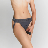 Francuski łącznik - uniwersalny pas, uprząż do straponu, harness ONE SIZE od XS do XXL, kolor szary