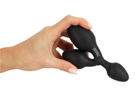 3w1 zestaw – 3 połączone korki analne Ø2,9 cm, Ø 3,4 cm i Ø 3,9 cm, bardzo elastyczne, silikon