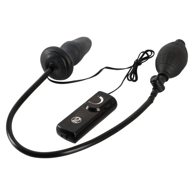Pompowany plug analny z wibracjami
