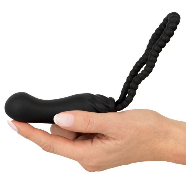 Doskonałe dopasowanie – strapon bez pasków z dającą się kształtować pętlą, dildo 11 cm, Ø max 3,2 cm