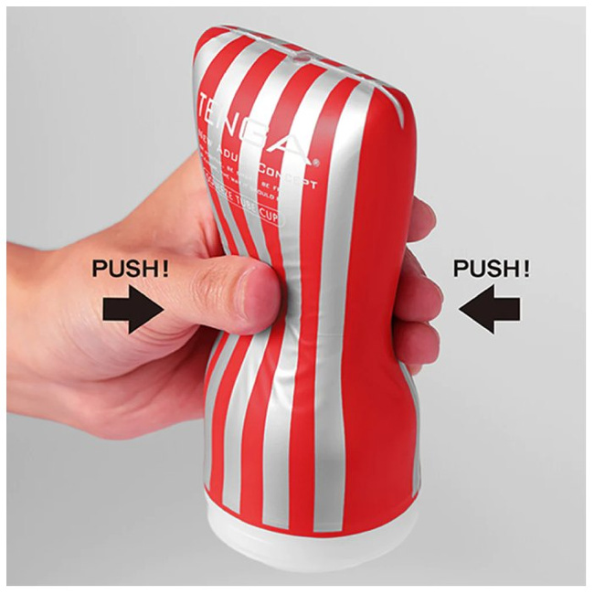 Miękki masturbator Tenga Squeeze Tube Cup