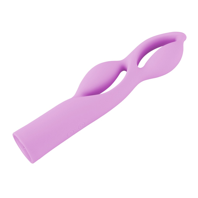 Radość Migotki – bajeczny elastyczny grubiutki  wibrator z dwiema pętlami, 2 silniki, 24,8 cm I wkładane 16,5 cm, silikon, IPX7