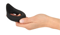 Wibrujący pierścień ring erekcyjny stymulacją jąder, 2 generatory wibracji, silikon, wodoodporny IPX7, Ø 4 cm (rozciągliwe)