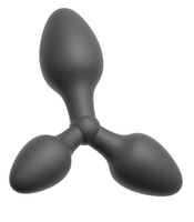 3w1 zestaw – 3 połączone korki analne Ø2,9 cm, Ø 3,4 cm i Ø 3,9 cm, bardzo elastyczne, silikon