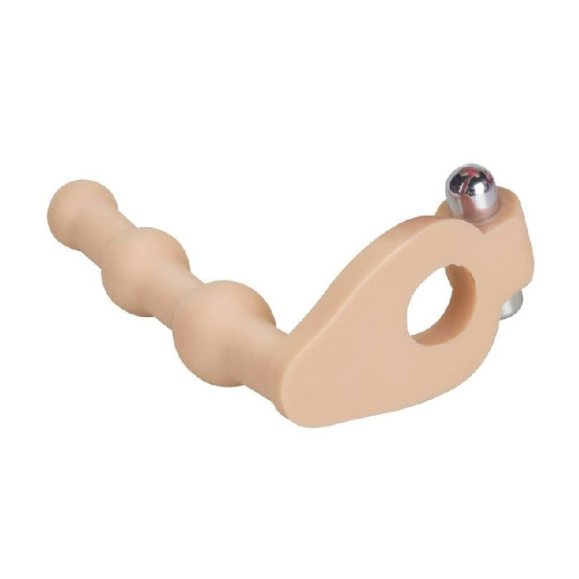 Wibrujący strap-on do podwójnej penetracji 15 cm