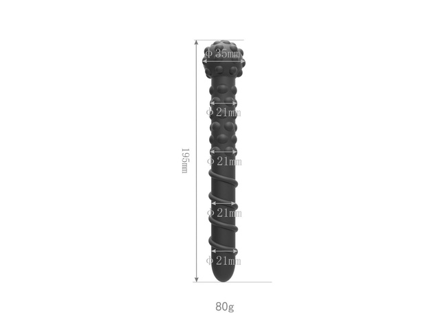 Dwustronne dildo analne o zróżnicowanych fakturach