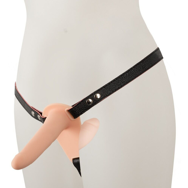 Wibrujący podwójny strap-on