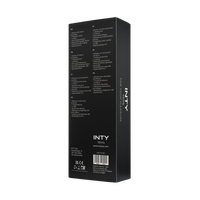 Mocny, czarny wibrator z królikiem z dwoma wypustkami w kształcie uszu królika, IPX6, dł. 20 cm