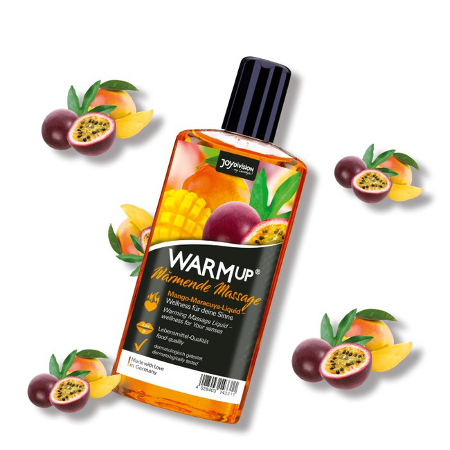 Rozgrzewający olejek do masażu Mango/Marakuja WARMUp!