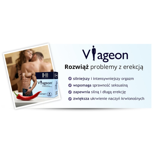 Suplement diety dla mężczyzn na erekcję VIAGEON 4 kaps. potencja libido