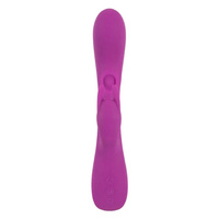 Purpurowy unikat elastyczny membranowy wibrator z króliczkiem