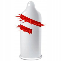 Prezerwatywa z wypustkami Red Dragons Lord 1 sztuka