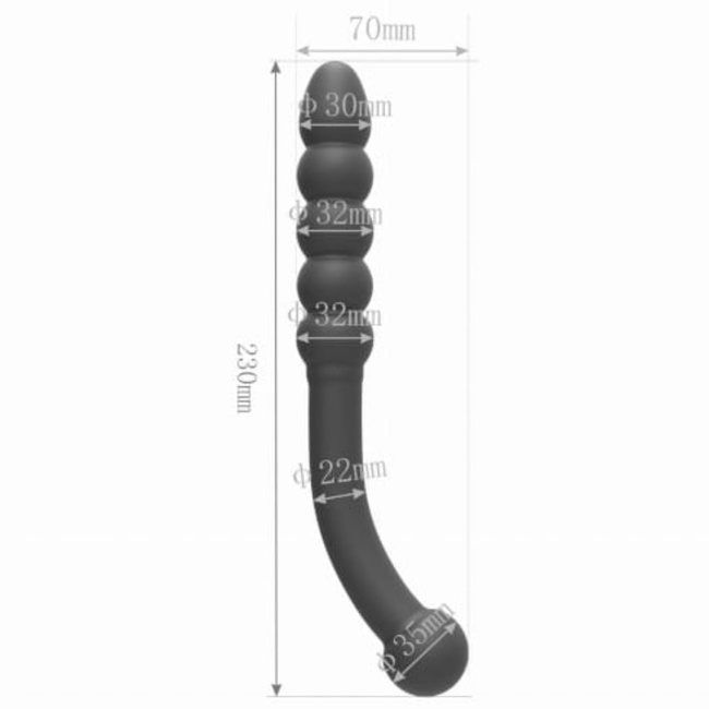 Ogromne, podwójne dildo analne 