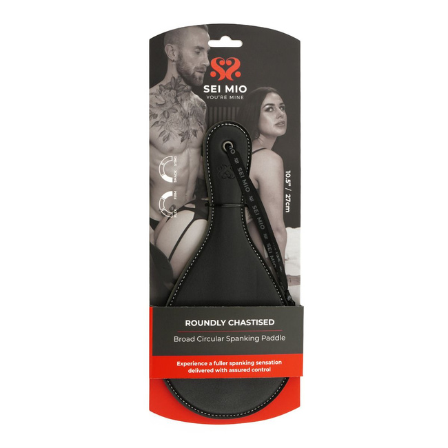 Spanking Paddle Szerokie okrągłe wiosło do klapsów SEI MIO, soft BDSM, bondage