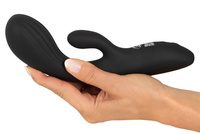 Wibrator punktu G z królikiem stymulator łechtaczki 2 silniki długość 22 cm wkładane 11 cm średnica 4,3 cm silikon