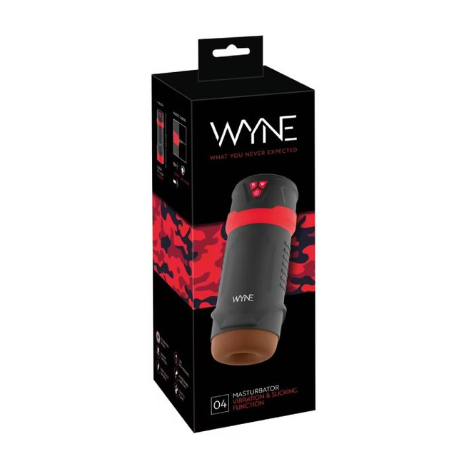 Masturbator z funkcją ssania i wibracjami WYNE 4