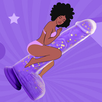 POSUWISTE Silikonowe purpurowe dildo wibrujące na pilota JELIVOY Swing&Thrusting od Tracy's Dog 23 cm z mocną przyssawką 