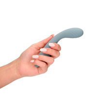 Poręczny akrobata – nieduży, bardzo elastyczny wibrator do punktu G, z główka, 18 cm, wkładane 12 cm, płynny silikon