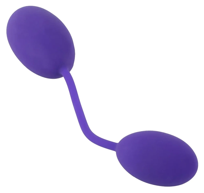 Spacerowe kulki analno waginalne – fioletowe wprawiane w drgania w czasie ruchu