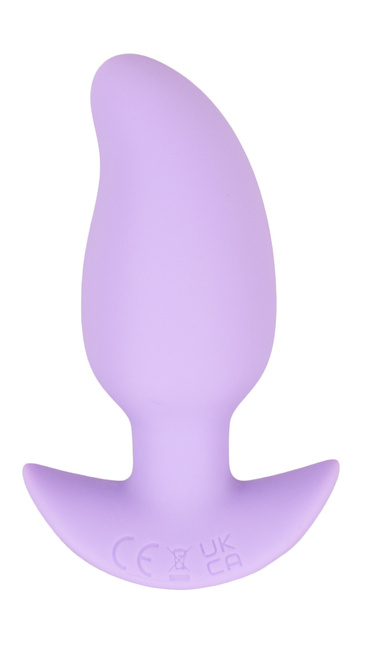 Wibrujący pieszczoch analny Cuties, o zmiennej grubości, kolor fioletowy, silikon