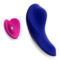 Dyskretny wibrator spacerowy do majtek z pilotem, 9 wibracji, magnetyczne mocowanie w kształcie serca