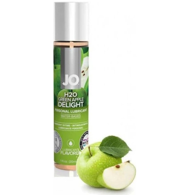 Profesjonalny lubrykant na bazie wody o smaku zielonego jabłuszka System JO H2O - Green Apple Delight 30 ml