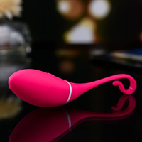 Spacerowe wibrujące jajeczko Irena sterowane aplikacją 7,5x3,5 cm, różowe