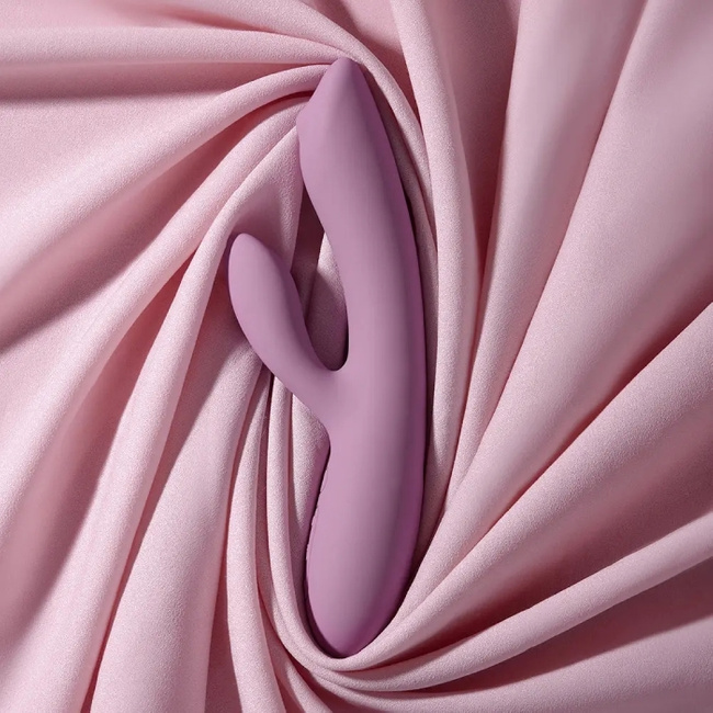 Wibrator z króliczkiem do łechtaczki, sterowany aplikacją, smartfonem, 18 cm, silikon, wodoodporny