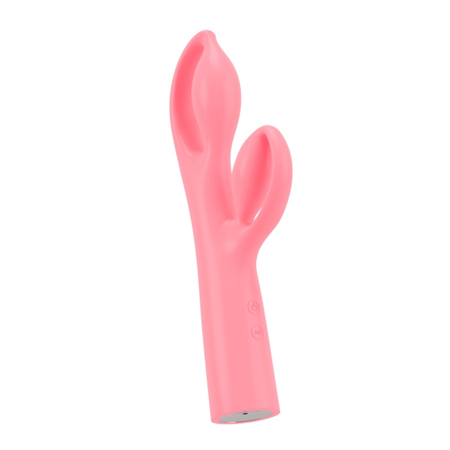 Królik Alicji – bajeczny elastyczny wibrator z królikiem do łechtaczki, 25 cm I wkładane 13,3 cm, silikon, IPX7