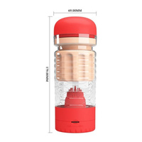 Gorąca cipka tenisistki Emily – realistyczny, wibrujący masturbator w obudowie, ze ssaniem i zestawem włosków pieszczących główkę penisa, czerwony