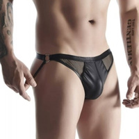 Stringi z otwartym tyłem ( jockstrap ) z efektem push-up powiększającym penisa