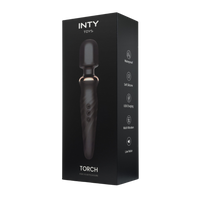 Mocny, czarny wibrator typu różdżka WAND, 25 trybów wibracji, IPX6, długość 23 cm 