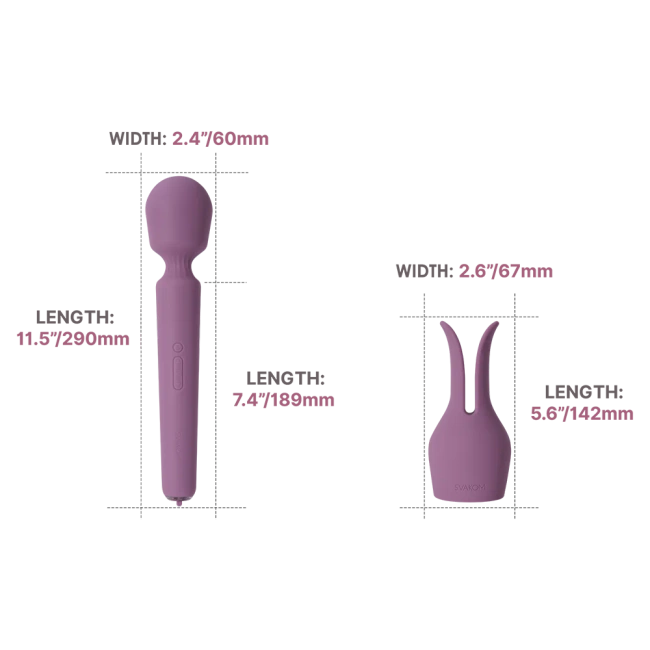 Różdżka do masażu z przystawką w kształcie króliczka 5 trybów wibracji funkcja grzania wand