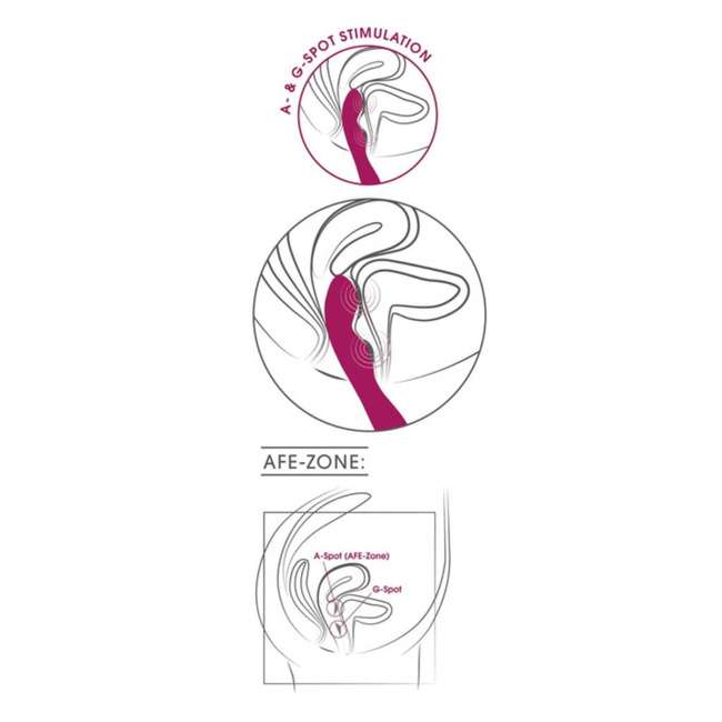 Smukły wibrator do stymulacji punktów G i A