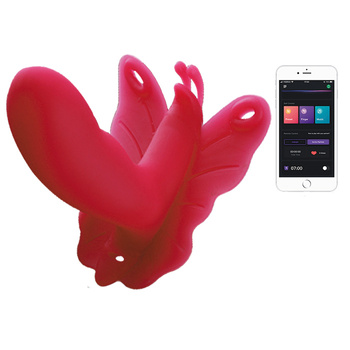 Wibrator spacerowy, domajtkowy, do łechtaczki motylek Lydia, sterowany smartfonem, na aplikację